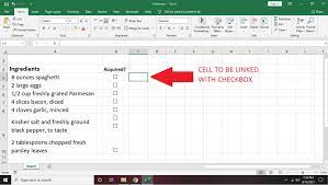 how to make a checklist in excel