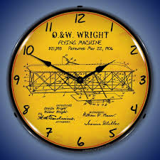 1906 Wright Flyer Patent Garage Art