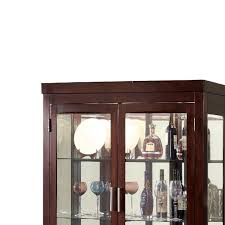 Enjoy the largest selection of curio cabinets, display cabinets, corner curios, curio cabinet lights, lighted curio cabinets, wall mounted curio cabinets at discounts up to 70% off, from industry leading brands like howard miller, pulaski, philip reinisch, and. Wood And Glass Curio Cabinet With Touch Led Lights Brown On Sale Overstock 31118336