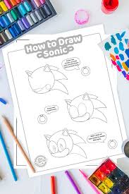 how to draw sonic the hedgehog easy