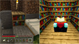 how to make a bookshelf in minecraft