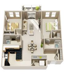 2 Bedroom Apartment House Plans