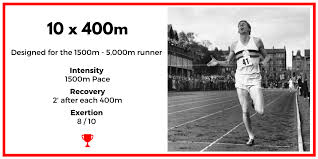 workout of the day 10 x 400m high