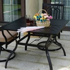 Outdoor Bistro Metal Dining Table