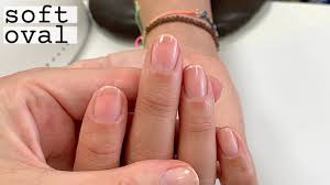 how to shape natural nails soft oval