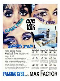 eye makeup advert 1960s art print