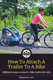 how to attach a trailer to your bike