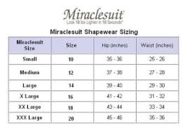 62 Reasonable Miraclesuit Shapewear Size Chart