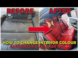 Dyeing Bmw E90 Black Leather Seats To