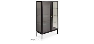 Cliff Curio Cabinet With Clear Glass