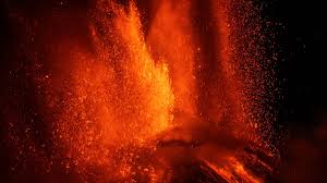 Mount etna, or etna, is an active stratovolcano on the east coast of sicily, italy, in the metropolitan city of catania, between the cities of messina and catania. Mount Etna Watch Mesmerizing Video Of Volcano Spewing Lava Cnn Video