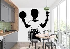 Kitchen Wall Decal Afro Girl Kitchen