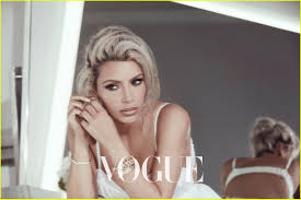 kim kardashian goes blonde for vogue