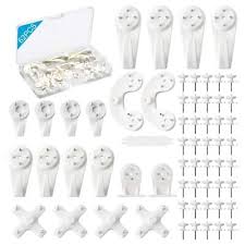 Plastic Wall Hooks Picture Hanging Kit