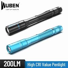 Wuben E19 Led Pen Light Medical Flashlight High Cri Nichia Ip68 Waterproof Penlight Aaa Batteries Non Slip Mini Pen Torch Led Flashlights Aliexpress