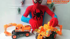Người nhện lái xe tải, người nhện lái máy xúc, người nhện hoạt hình - nhạc  thiếu nhi tiếng - Vidéo Dailymotion