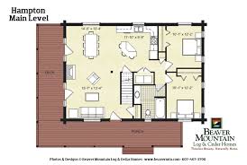 Hampton Log Home Classic Floor Plan