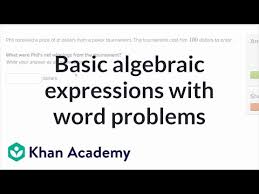 Basic Algebraic Expressions