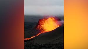 drone flies into iceland volcano melts