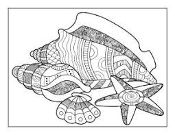 Glitter sea shell for ocean party decor. Free Printable Beach Coloring Pages The Artisan Life