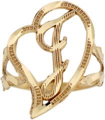 Cursive hearts are a four piece alternative rock band based in ayr. Amazon Com Jewelry Liquidation 14k Real Gold Cursive Letter J Diamond Cut 2 3cm Unique Heart Initial Ring Jewelry