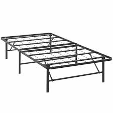 Brown Twin Folding Bed Frame Portable