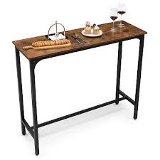 48 Industrial Pub Table Counter Height