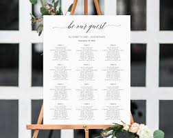 Be Our Guest Wedding Seating Chart Seating Chart Printable