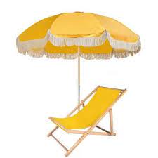 Golden Vintage Style Patio Umbrella Bp