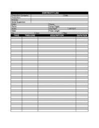 film continuity sheet pdf form fill