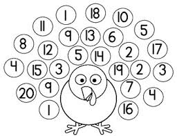 For younger children, there is a page with numbers from 1 to 10. Turkey Numbers 1 20 Dot Recording Sheet By Hey Preschool Tpt