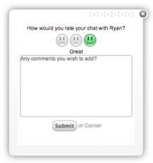 post chat survey snapene live chat