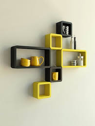 Rectangle Designer Wall Rack Six Cube
