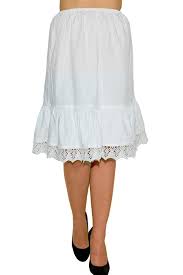 Edelnice Trachtenmode Dirndl Petticoat Crochet Cotton White Various Sizes Available Size S L