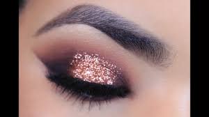 rose gold glitter makeup tutorial you