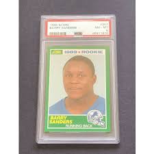 Barry sanders 1989 topps traded rookie card in mint condition. Autographed Barry Sanders Nfl Trading Cards Autographed Trading Cards Barry Sanders Nfl Autographed Memorabilia