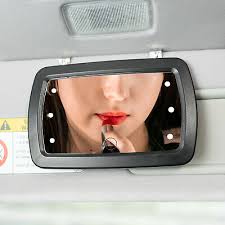 led lighted car sun visor vanity mirror