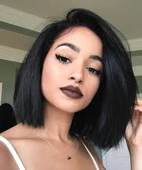 Browse here for best collection of different hair lengths, hair tips and hair color side swept black hairstyles with bangs are the ones that you would love to have especially if you have the natural black hair. 12 Hottest Fall Winter Hair Color Ideas For Women 2020 Hair Styles Short Hair Styles Hair Inspiration