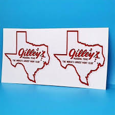 gilley s nightclub sticker pair