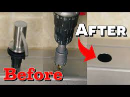 how to drill hole any sink easy simple