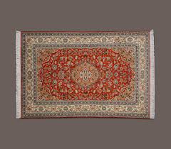 kashmir silk on cotton carpet