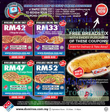 Get a great bargain on your purchases with this special promotion from domino's malaysia. Domino S Pizza Delivery Discount Coupon Codes 14 31 Jan 2013
