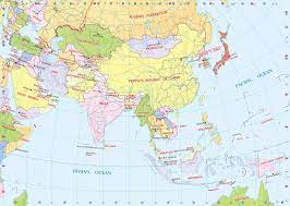 外国語の地図（アジア）｜いろいろな世界地図｜楽しく学ぶ 小学生の地図帳
