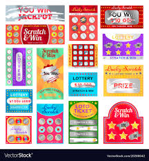 scratch card set royalty free vector