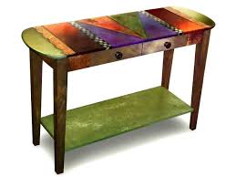 hand painted sofa table 2 artisan crafted