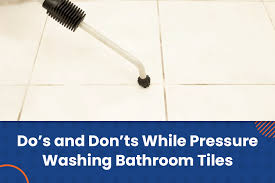 Pressure Wash Bathroom Tiles