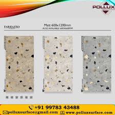 glossy terrazzo floor tiles size 1x1