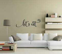 Let Us Eat Wall Stickers Wall Art Word
