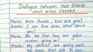 Had i been with you! Dialogue Between Two Friends About Online Classes English Youtube