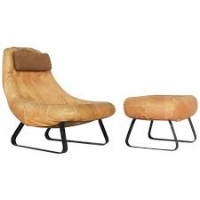 Brazilian Earth Chair And Ottoman By